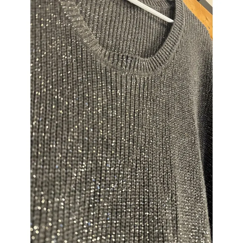 Michael Kors short sleeve light net sweater dress, metallic sparkly size medium